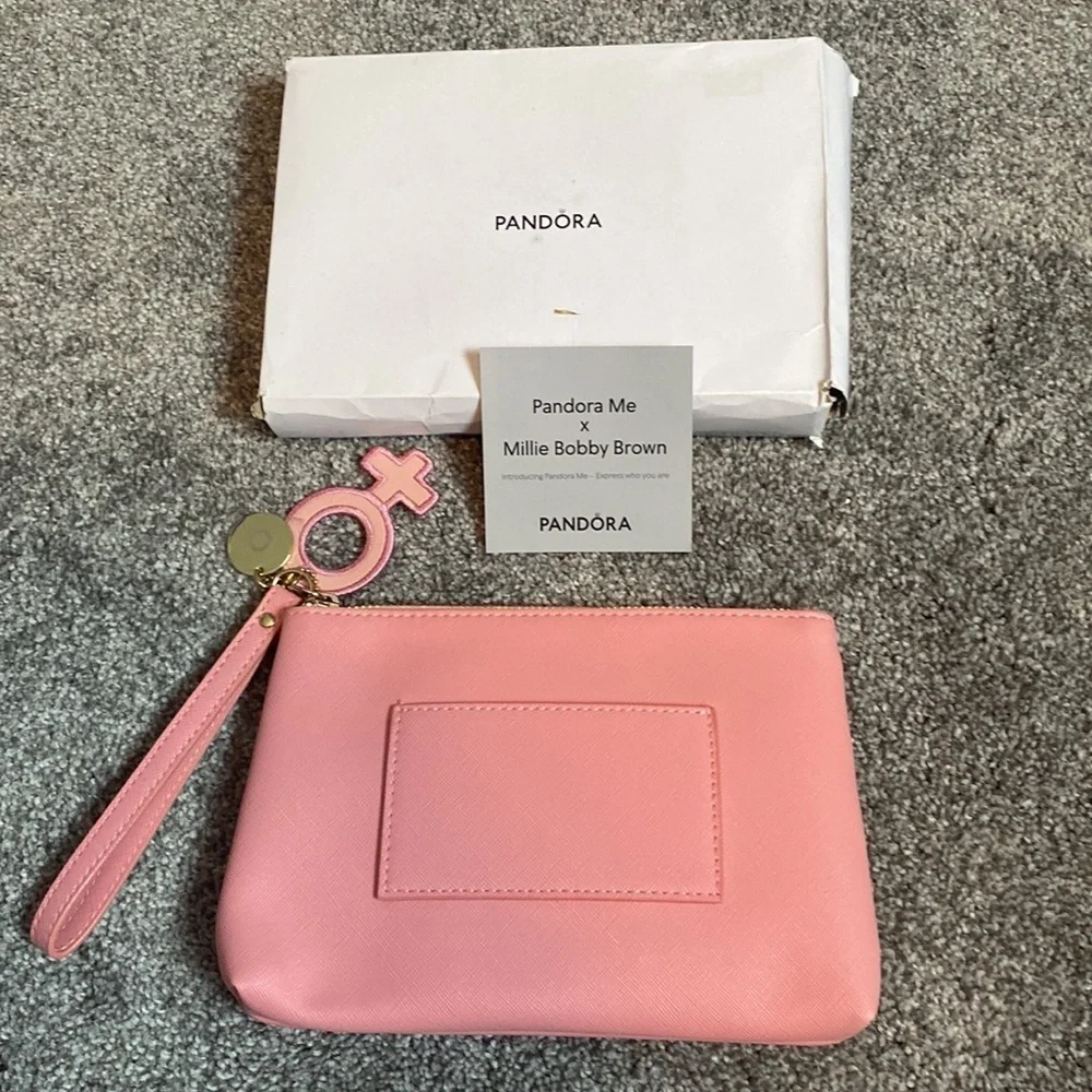 Pandora Millie Bobby Brown Pink Wristlet NEW